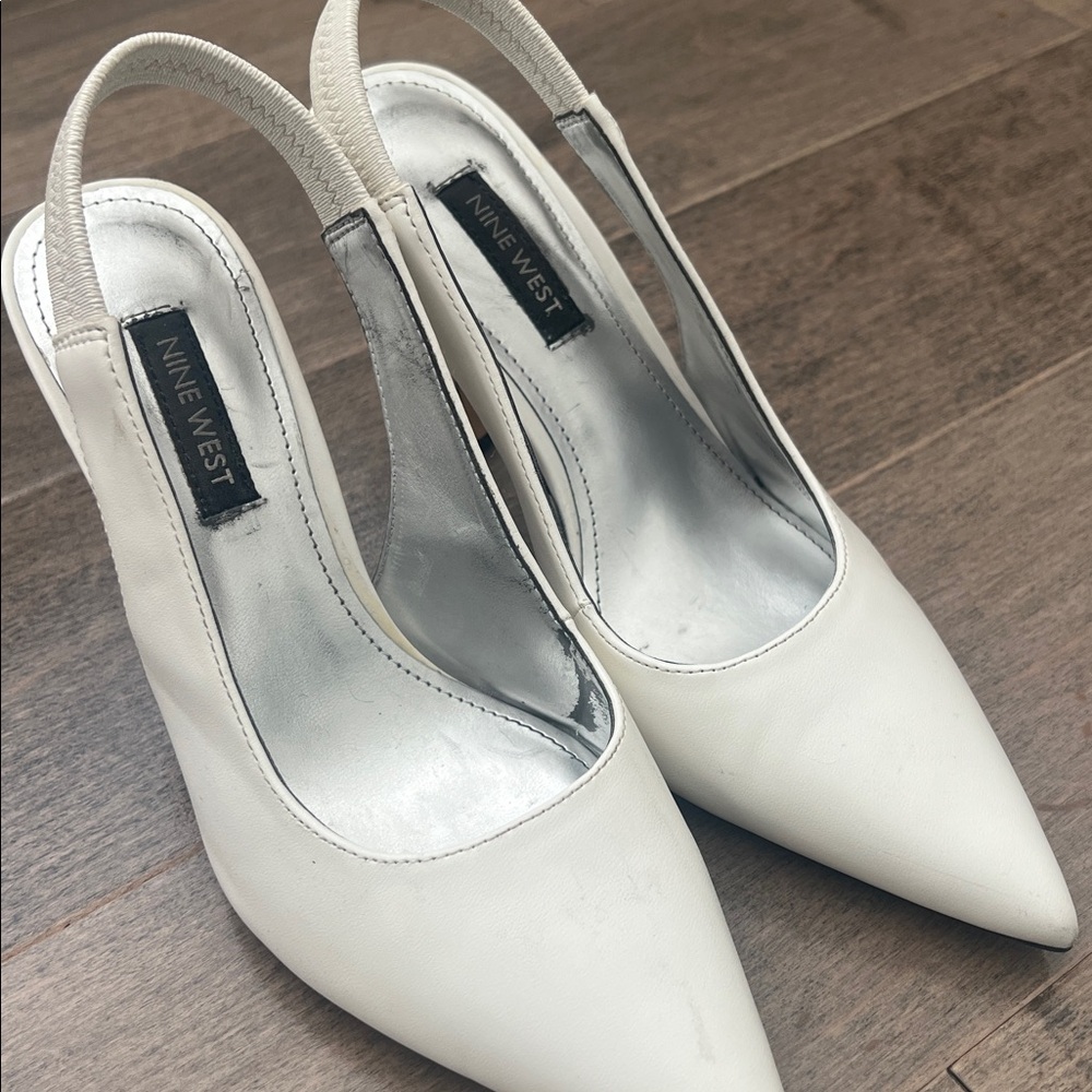 Nine West Cream Slingback Pumps